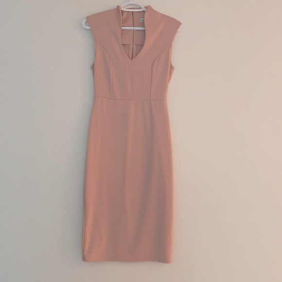 Fitted pink body con dress - Picture 2 of 4